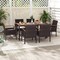 Costway Patio Dining Chairs Set of 2/4 with Acacia Wood Armrest Heavy Duty Metal Frame